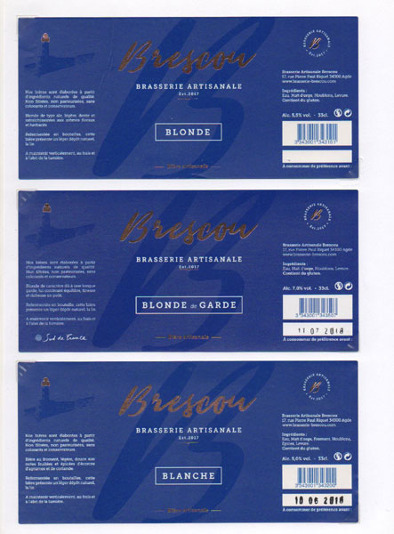 étiquettes de la collection