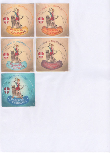 étiquettes de la collection