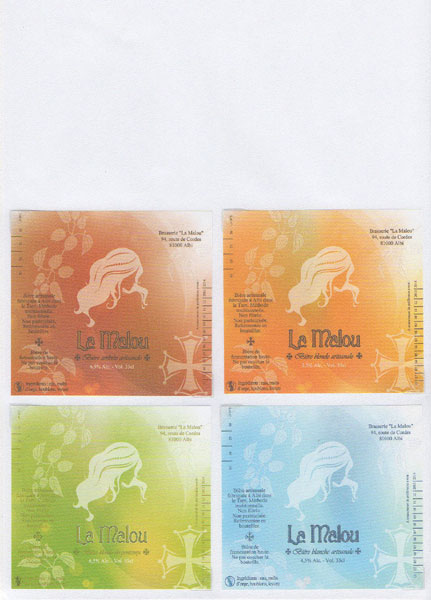 étiquettes de la collection