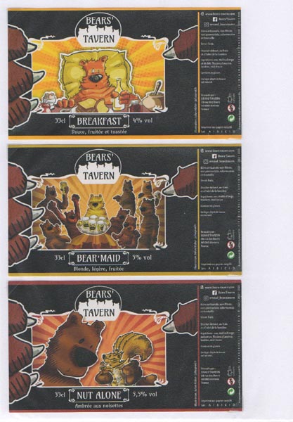 �tiquettes microbrasserie Bear'Tavern