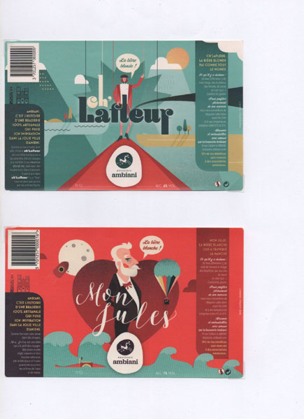 étiquettes de la collection