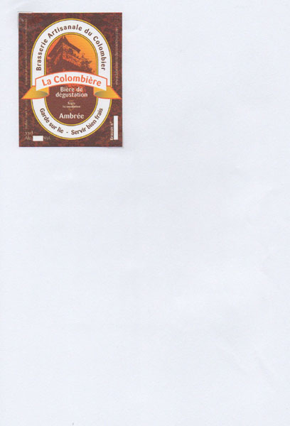 étiquettes brasserie du Colombier