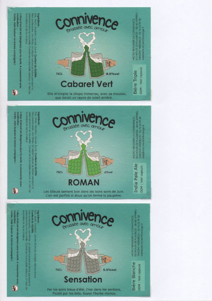 étiquettes de la collection