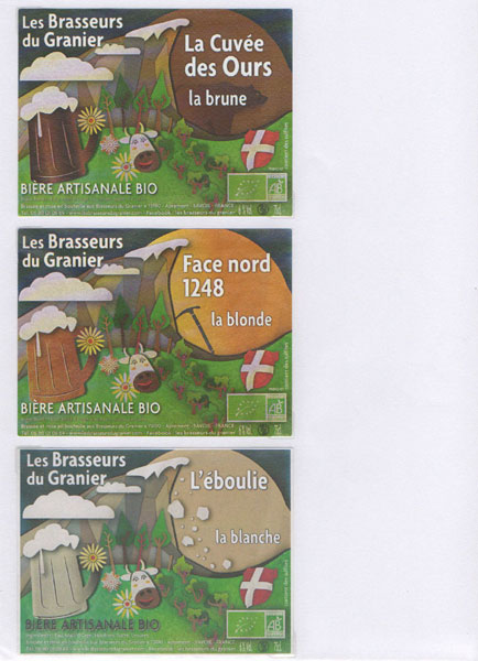 étiquettes de la collection