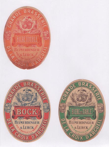 étiquettes de la collection