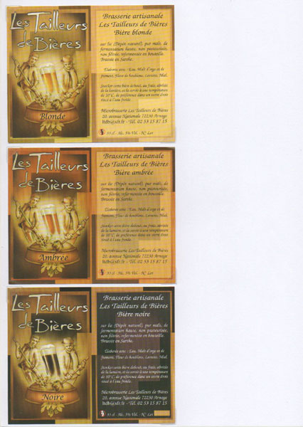 étiquettes de la collection