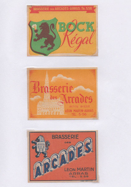 étiquettes de la collection