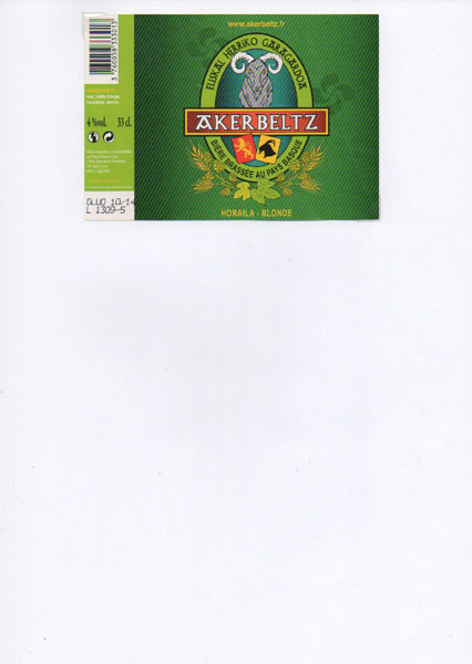 étiquettes brasserie Akerbeltz