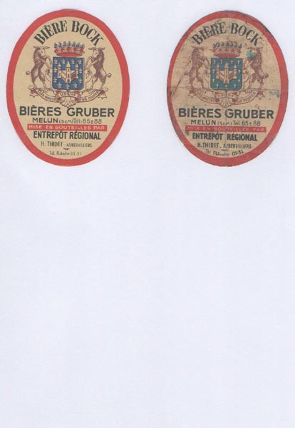 étiquettes de la collection