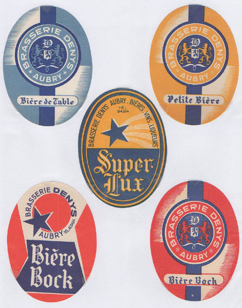 étiquettes de la collection