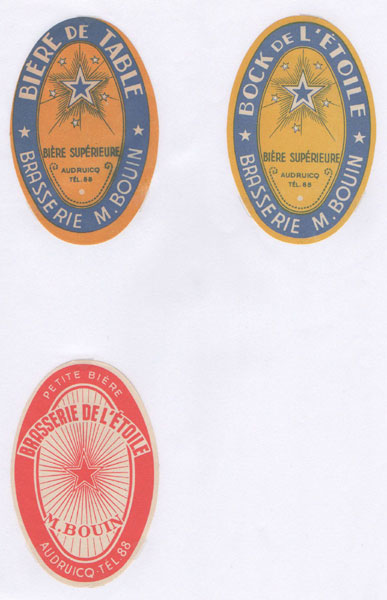 étiquettes de la collection