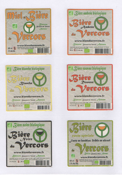 étiquettes de la collection