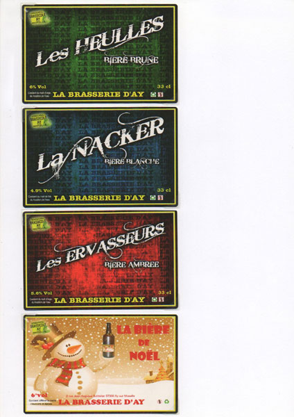 étiquettes de la collection