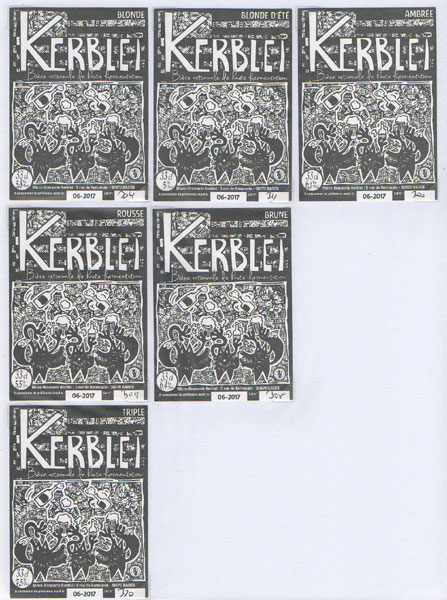 étiquettes de la collection