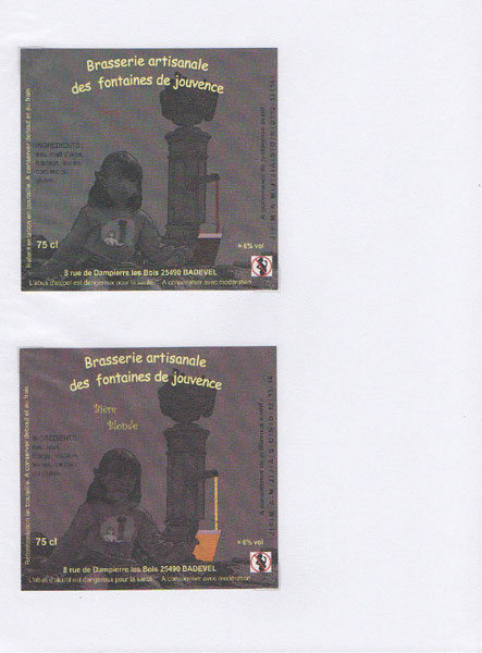 étiquettes de la collection