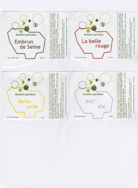 étiquettes de la collection
