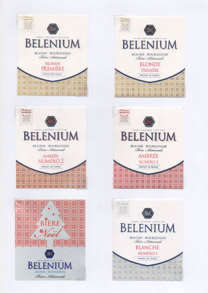 étiquettes de la collection