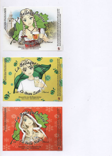 étiquettes de la collection