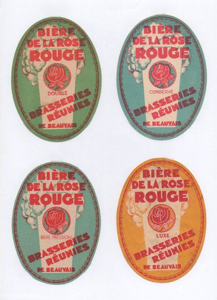 étiquettes de la collection