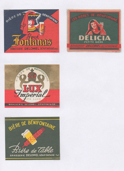 étiquettes de la collection