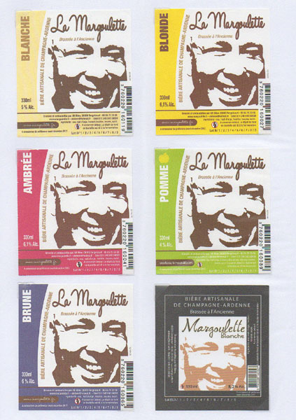 étiquettes de la collection