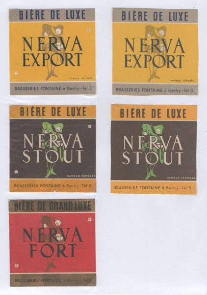 étiquettes de la collection