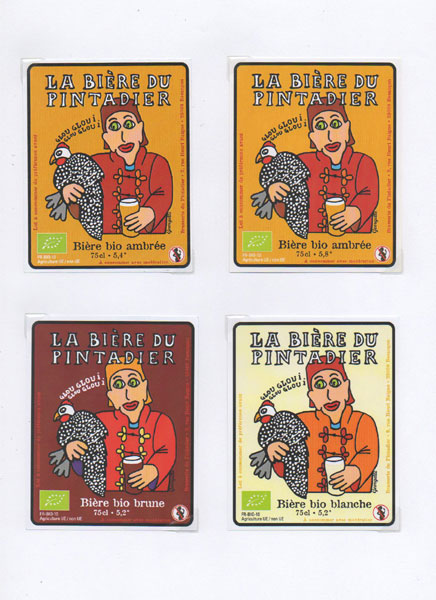 étiquettes de la collection