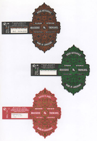 étiquettes de la collection
