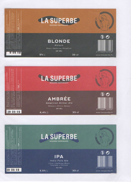 étiquettes de la collection