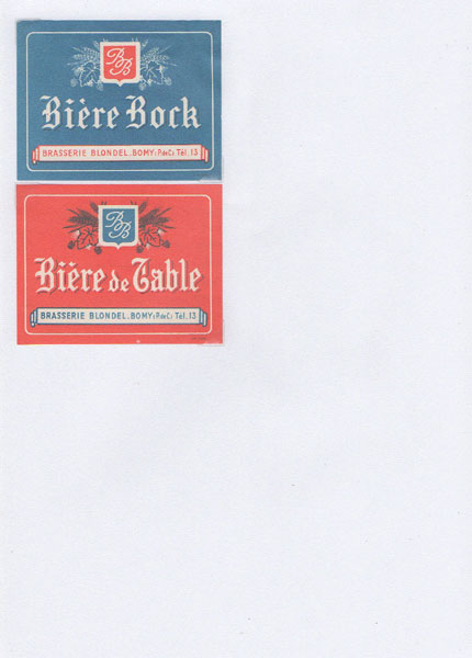 étiquettes de la collection
