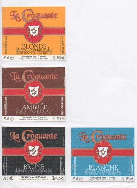 étiquettes de la collection