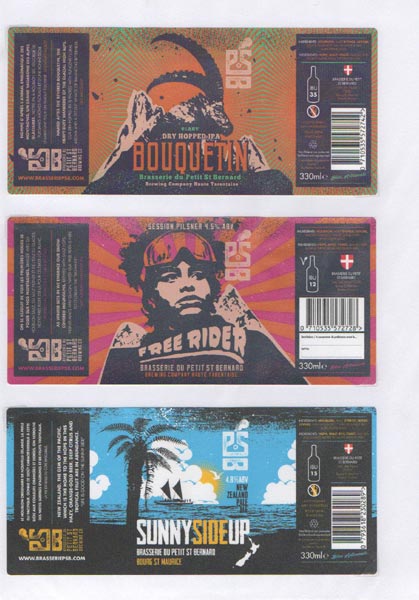 étiquettes de la collection