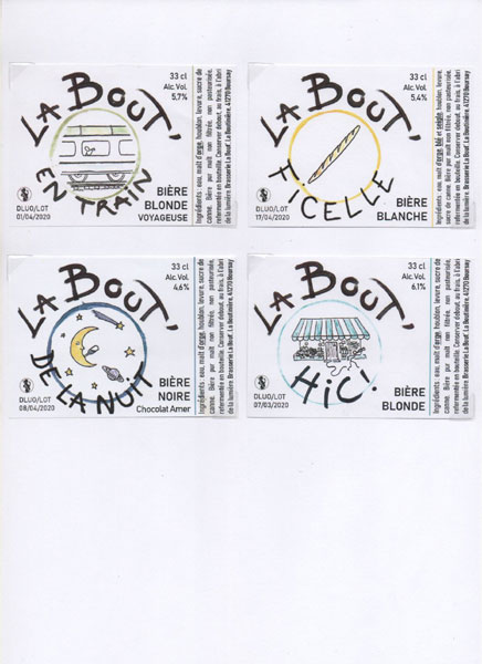 étiquettes de la collection