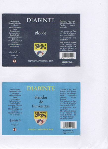 étiquettes de la collection