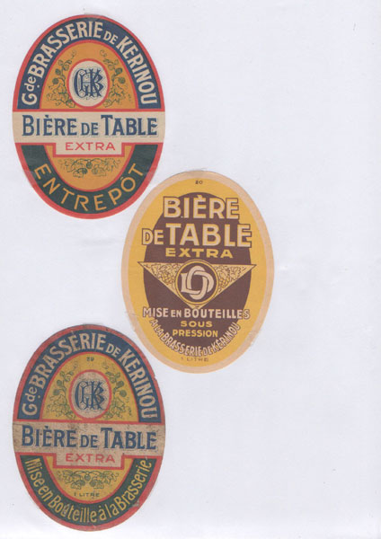 étiquettes de la collection