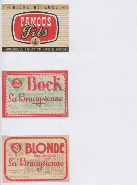 étiquettes de la collection