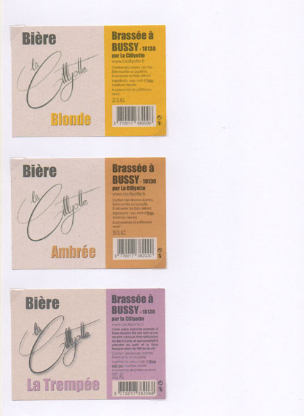 étiquettes de la collection
