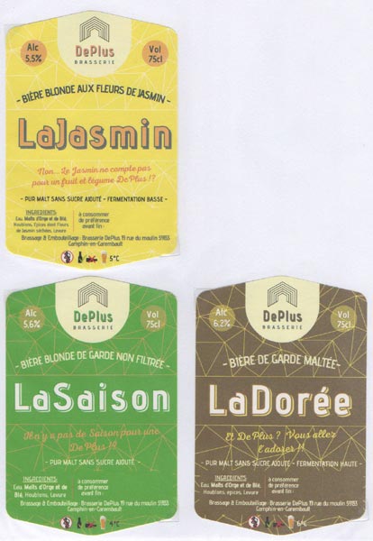 étiquettes de la collection