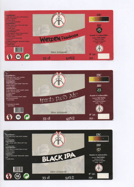 étiquettes de la collection