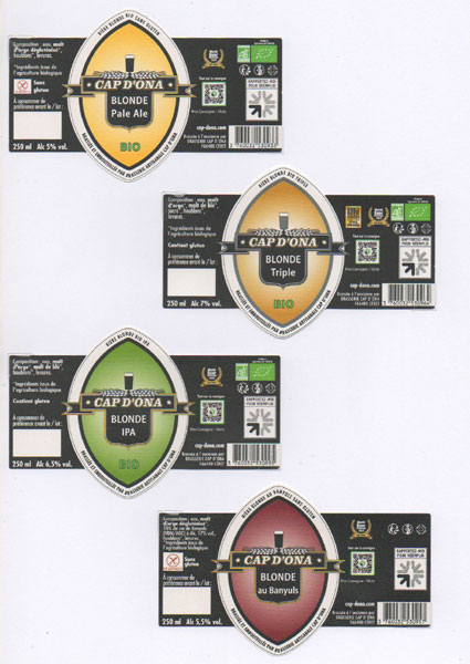 étiquettes de la collection