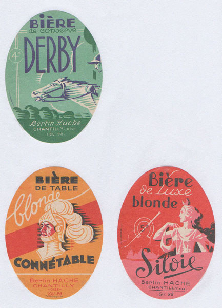 étiquettes de la collection