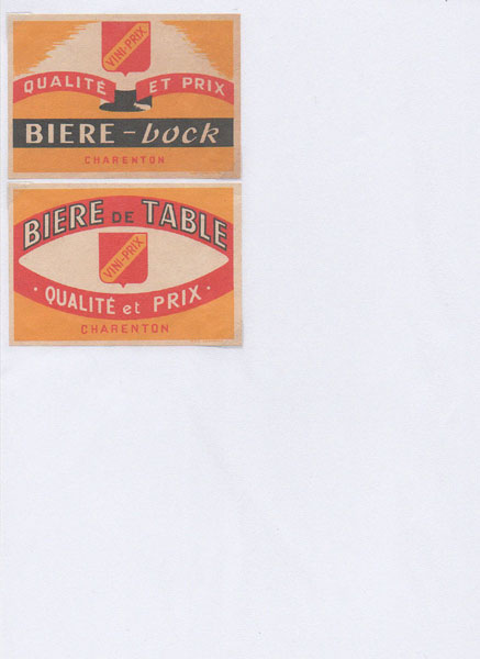 étiquettes de la collection