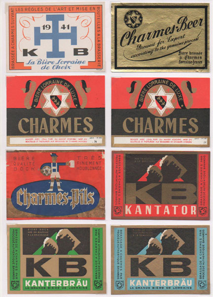 étiquettes de la collection