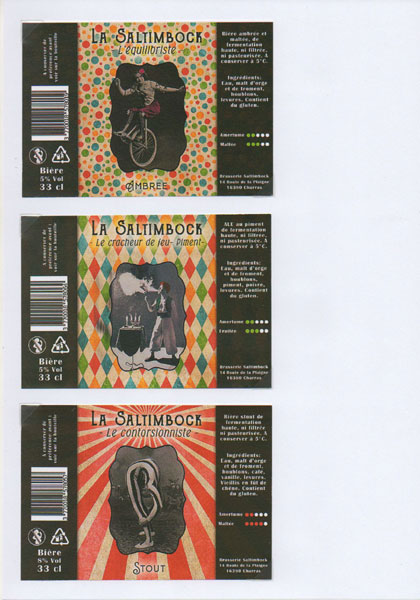 étiquettes de la collection