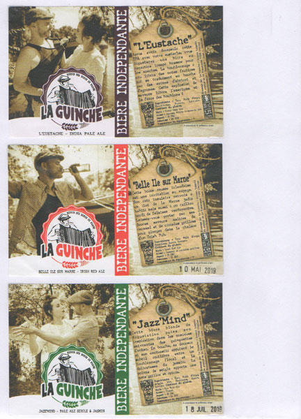 étiquettes de la collection