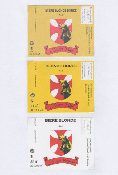 étiquettes de la collection