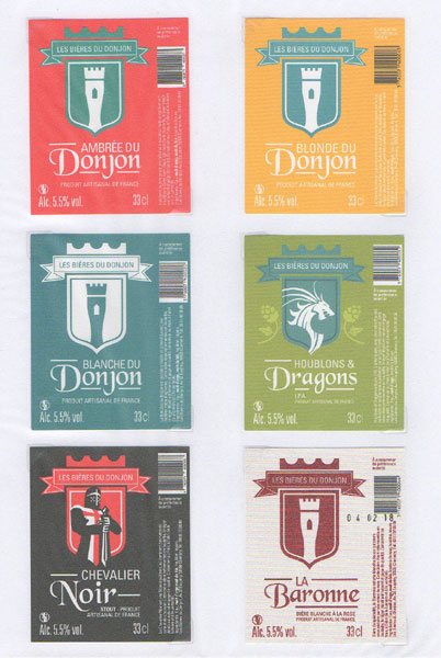 étiquettes de la collection