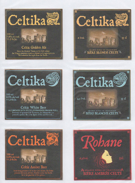 étiquettes de la collection