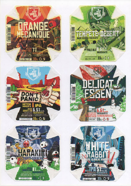 étiquettes de la collection