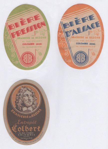 étiquettes de la collection